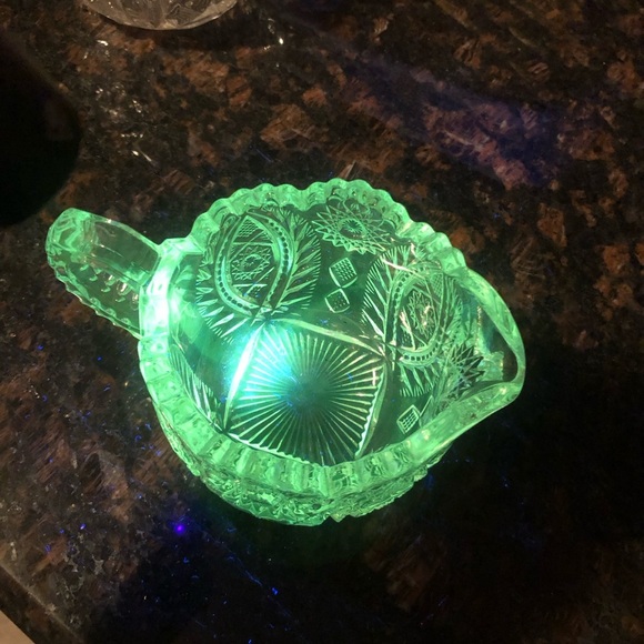 Vintage Imperial Glass Co. Leaded Crystal Hob Star Creamer Completer Piece - Picture 11 of 11